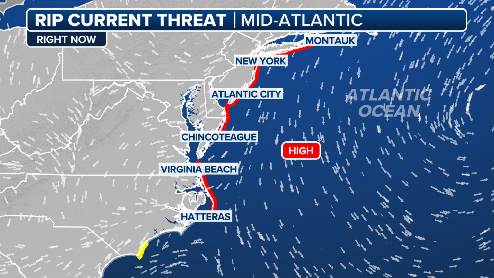 Surf along East Coast remains dangerous following Memorial Day coastal